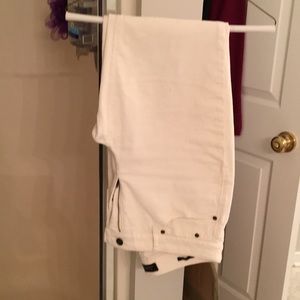 Talbots stretch curvy cream cords